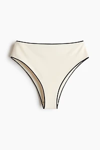Culotte de bikini échancrée