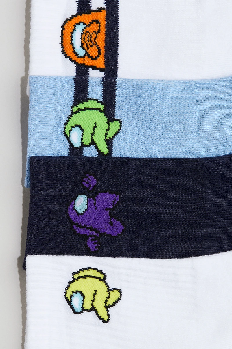 5-pack Intarsia-motif Socks