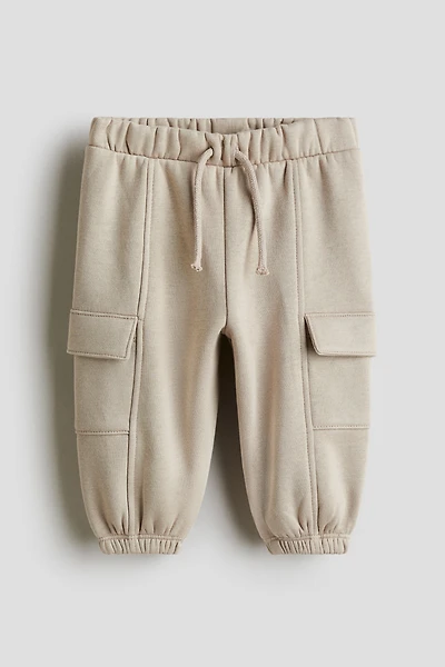 Pantalon de jogging cargo à l'intérieur brossé