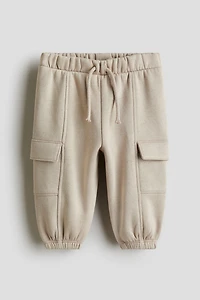 Pantalon de jogging cargo à l'intérieur brossé