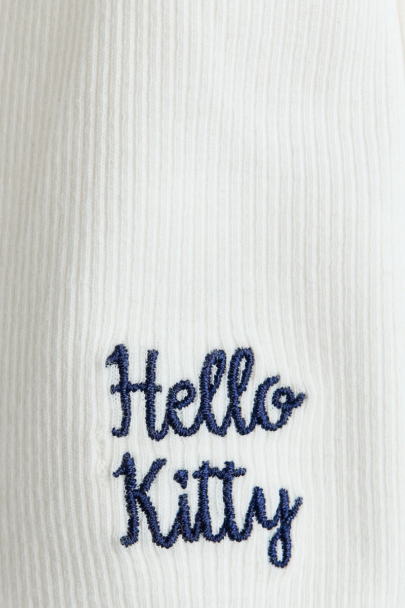 Débardeur côtelé avec motif