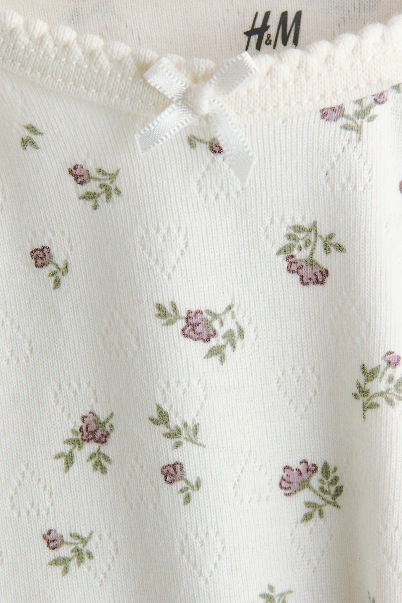 2-Pack Pointelle Cotton Bodysuits