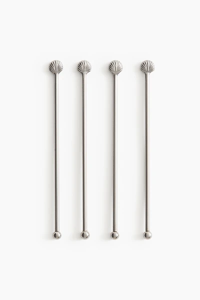 4-Pack Seashell Drink Stirrers