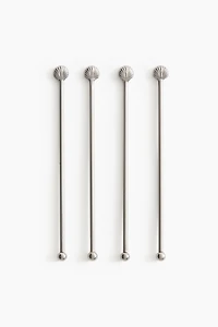 4-Pack Seashell Drink Stirrers