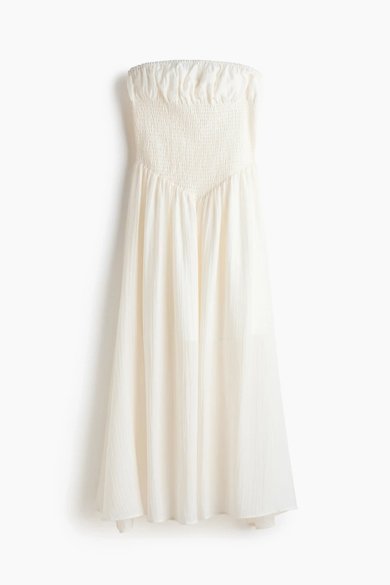 Smocked Bandeau Dress