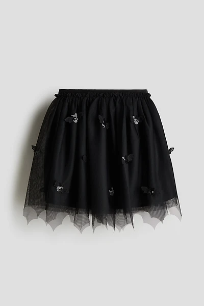 Jupe en tulle avec appliqués