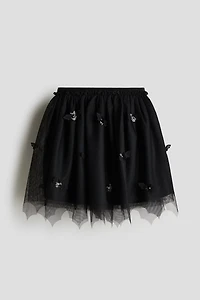 Jupe en tulle avec appliqués