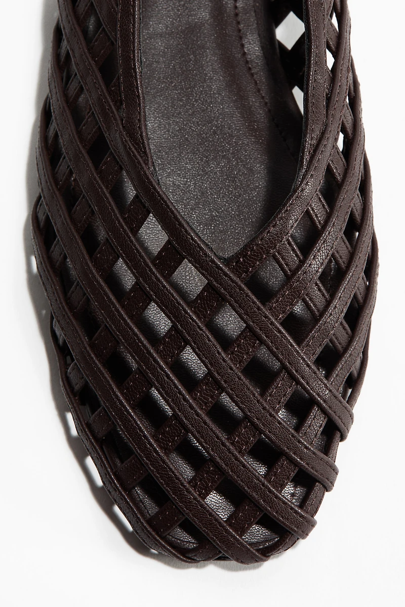 Braided-Look Ballet Flats