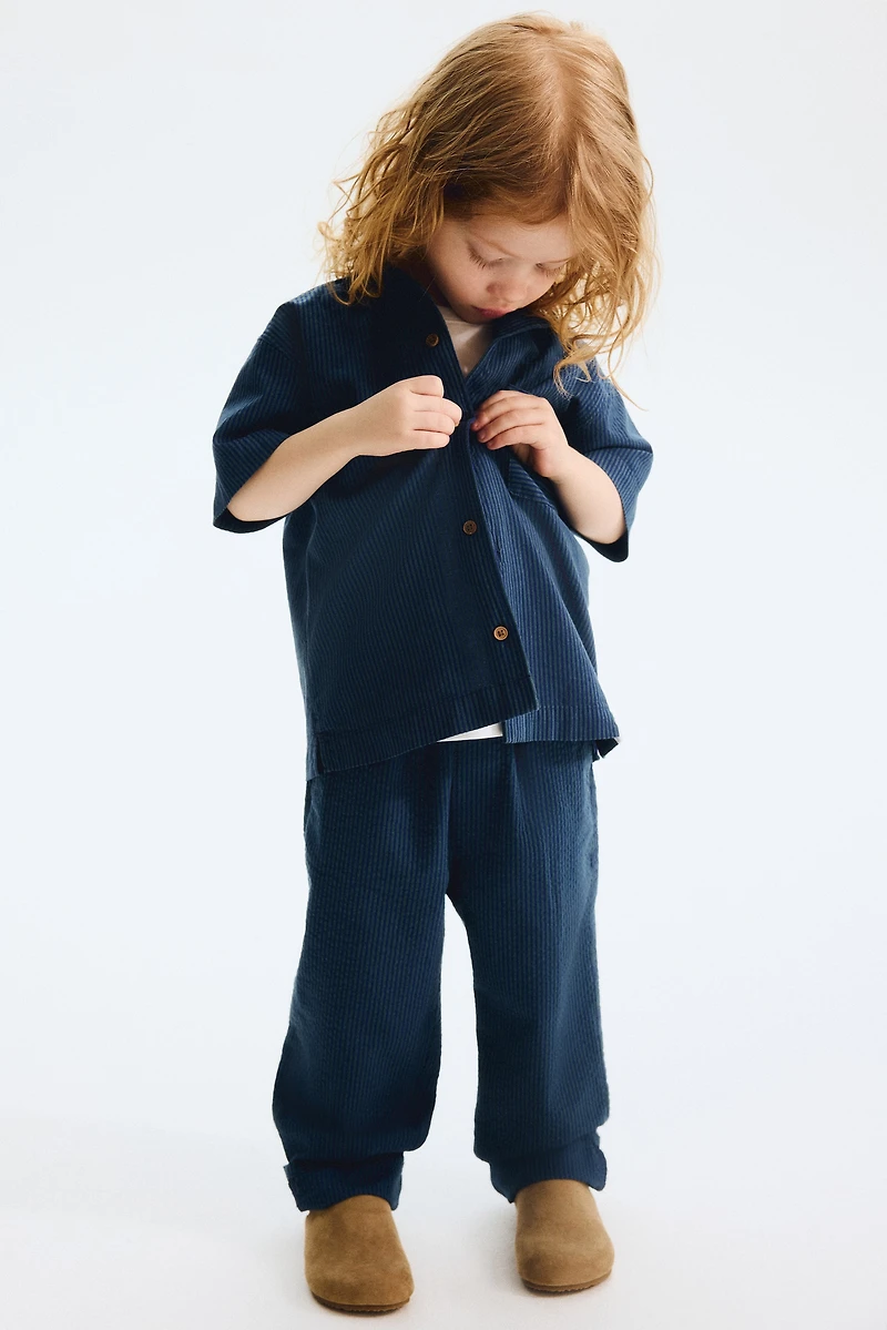 Cotton Seersucker Pants