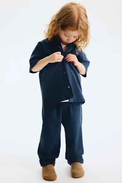 Cotton Seersucker Pants