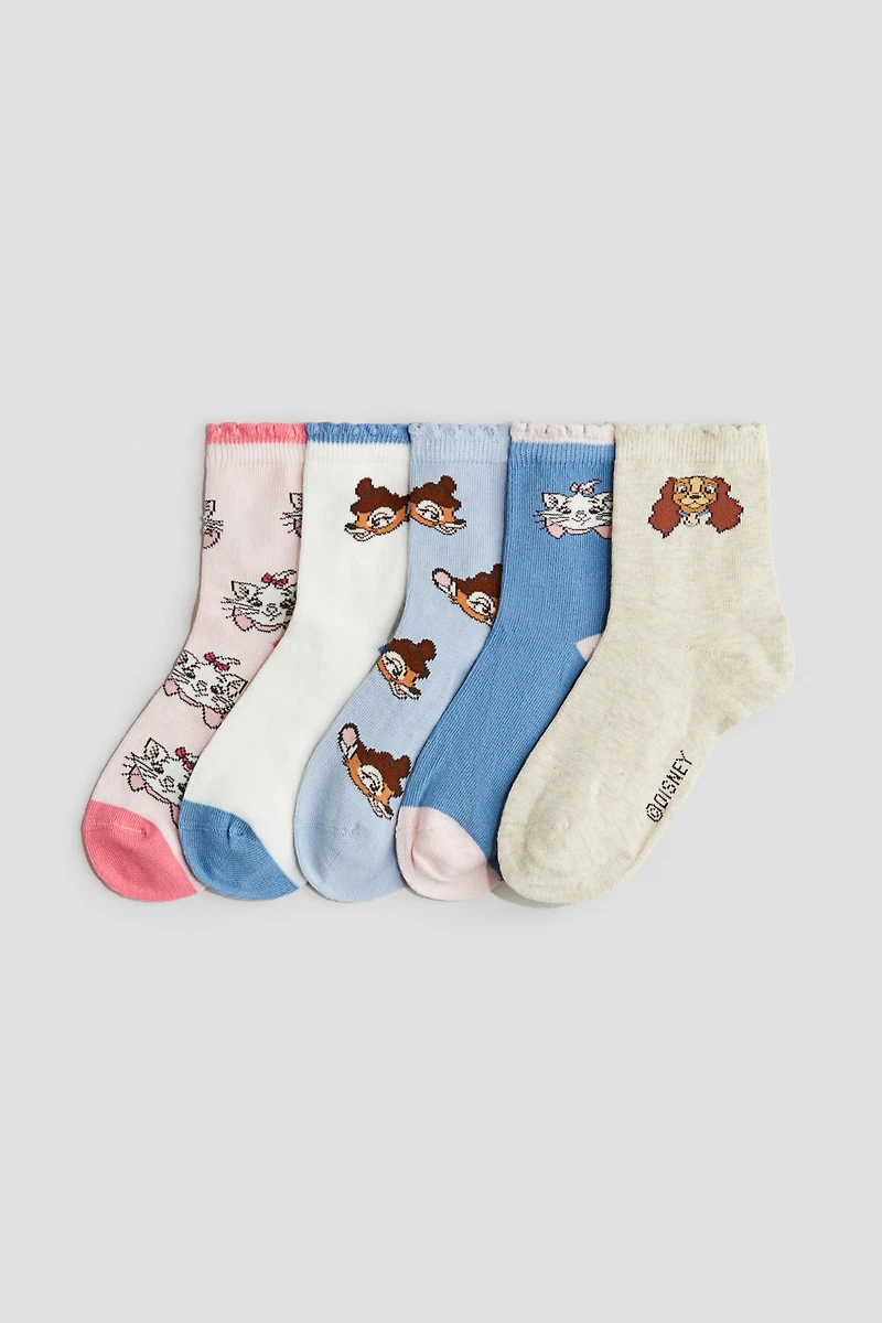 Lot de 5 paires chaussettes avec motifs