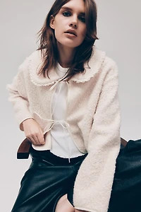 Chandail en bouclette avec col