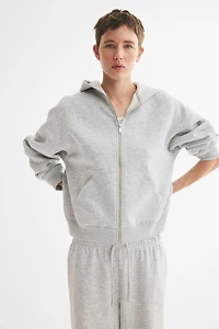 Zip-through hoodie