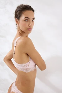 Padded Soft-Cup Lace Bra