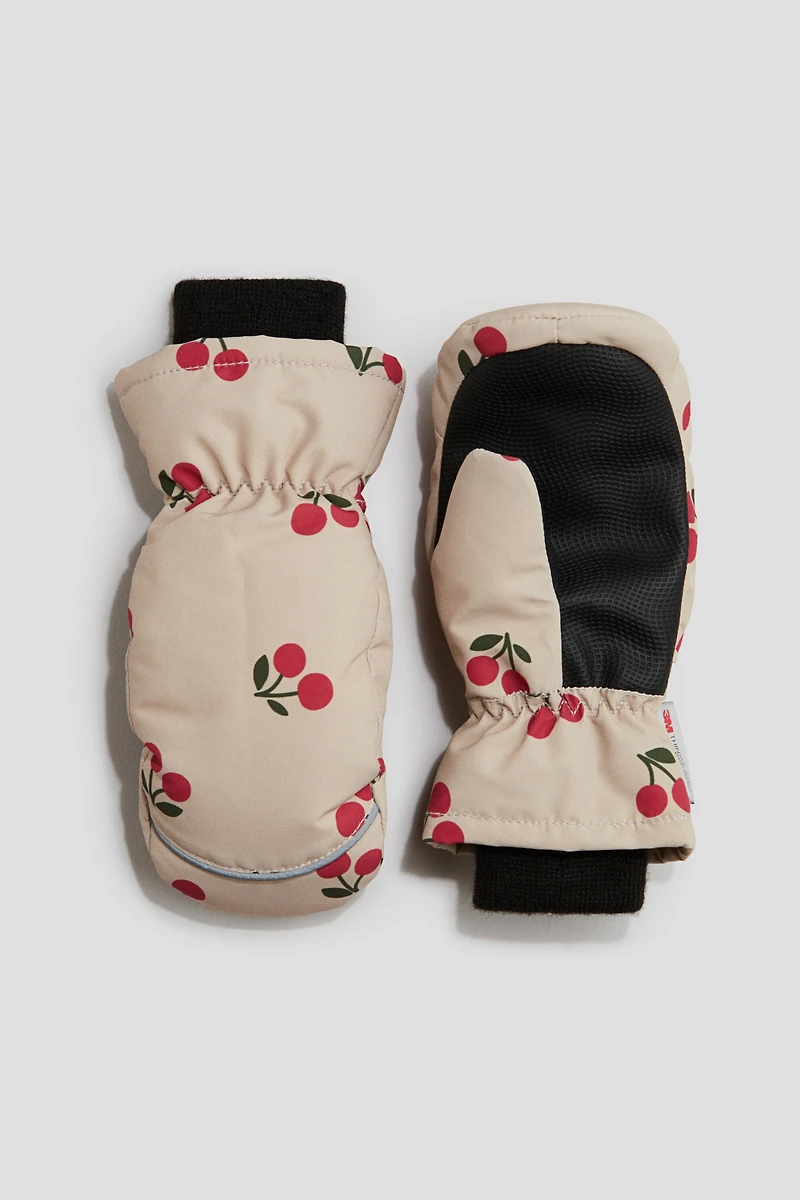 Water-Repellent Padded Mittens
