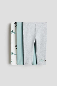 3-pack Cotton Jersey Leggings