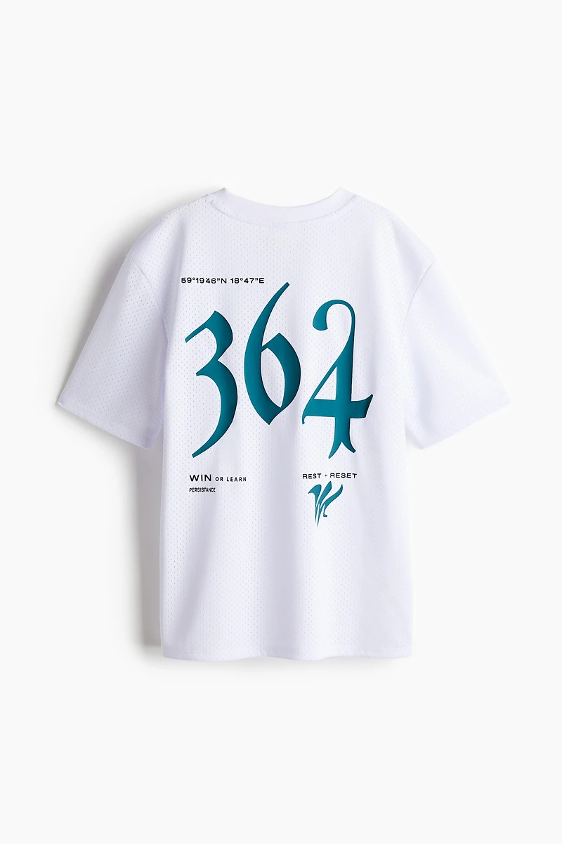 T-shirt de sport imprimé en filet DryMove🅪