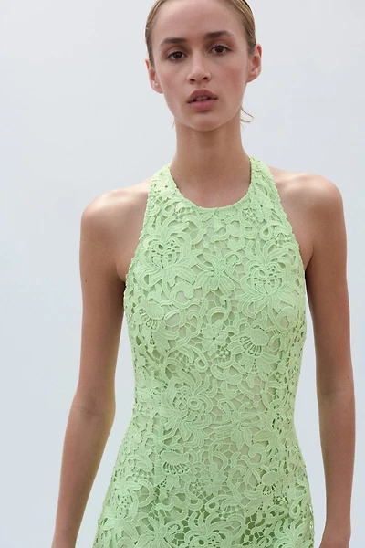 Lace Halterneck Dress