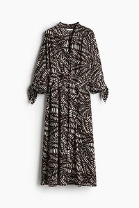 Tie-Belt Shirt Dress