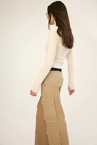 Pantalon cargo large