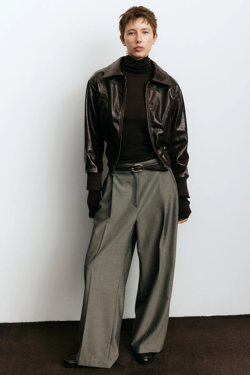 Pantalon sur mesure en laine mélangée