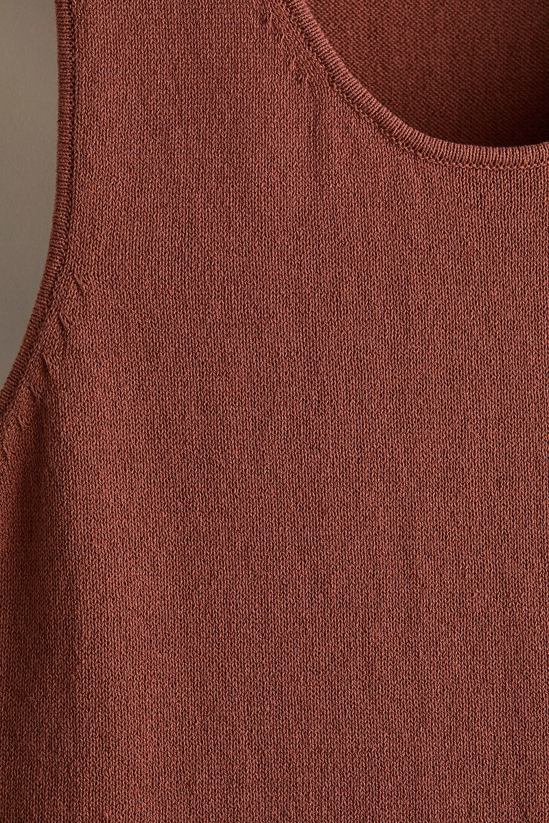 Regular-Fit Knit Tank Top