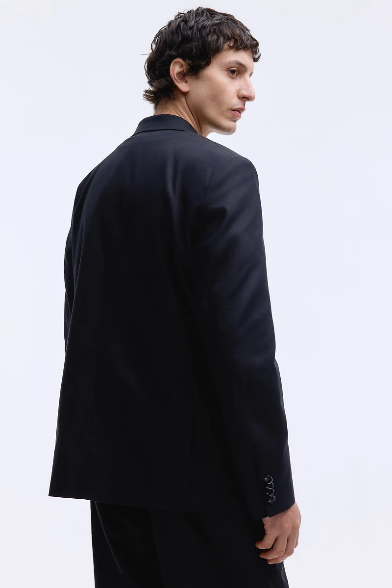 Relaxed-Fit Double-Breasted Jacket