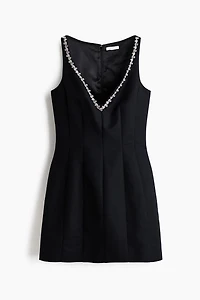 Rhinestone-Embellished Dress