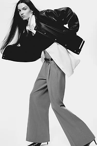 Coated bomber jacket