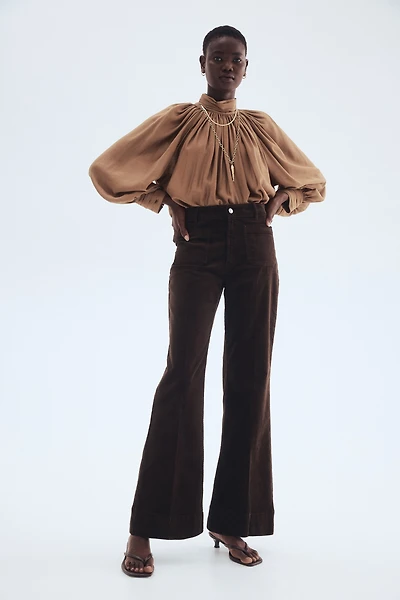 Flared Corduroy Pants