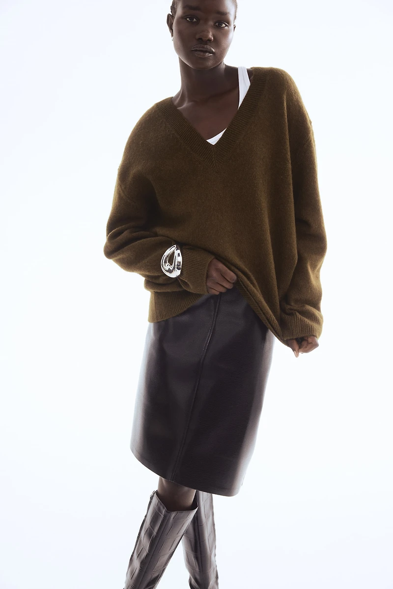 Oversized V-Neck Sweater