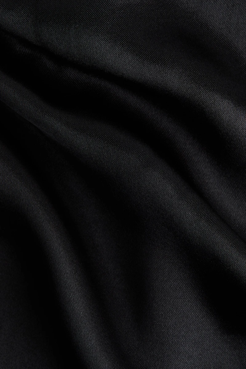 Sleeveless Scarf-Detail Dress