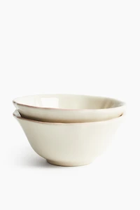 Lot de 2 bols en grès cérame