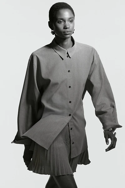 Mini jupe-short plissée