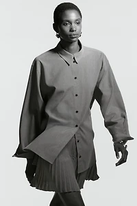 Mini jupe-short plissée