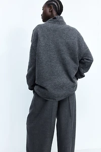 MAMA Slit-Hem Sweater