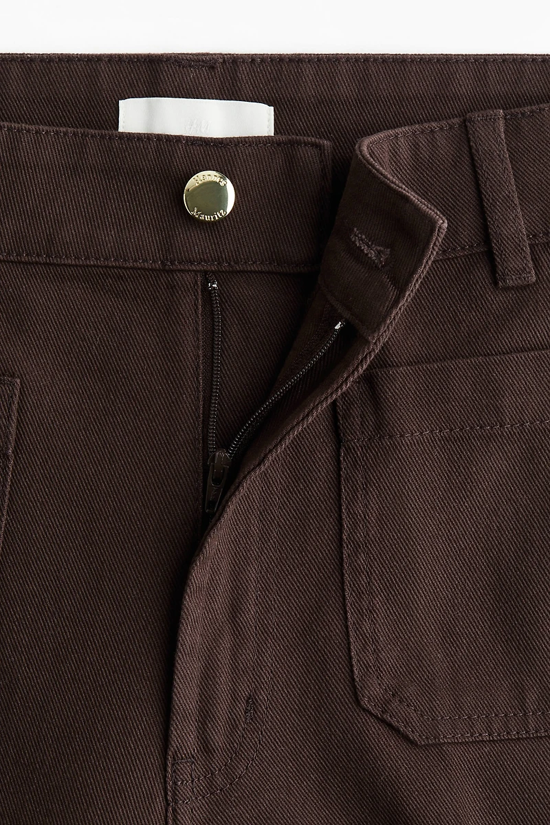 Pantalon large en sergé