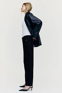 High Rise Barrel Leg Jeans