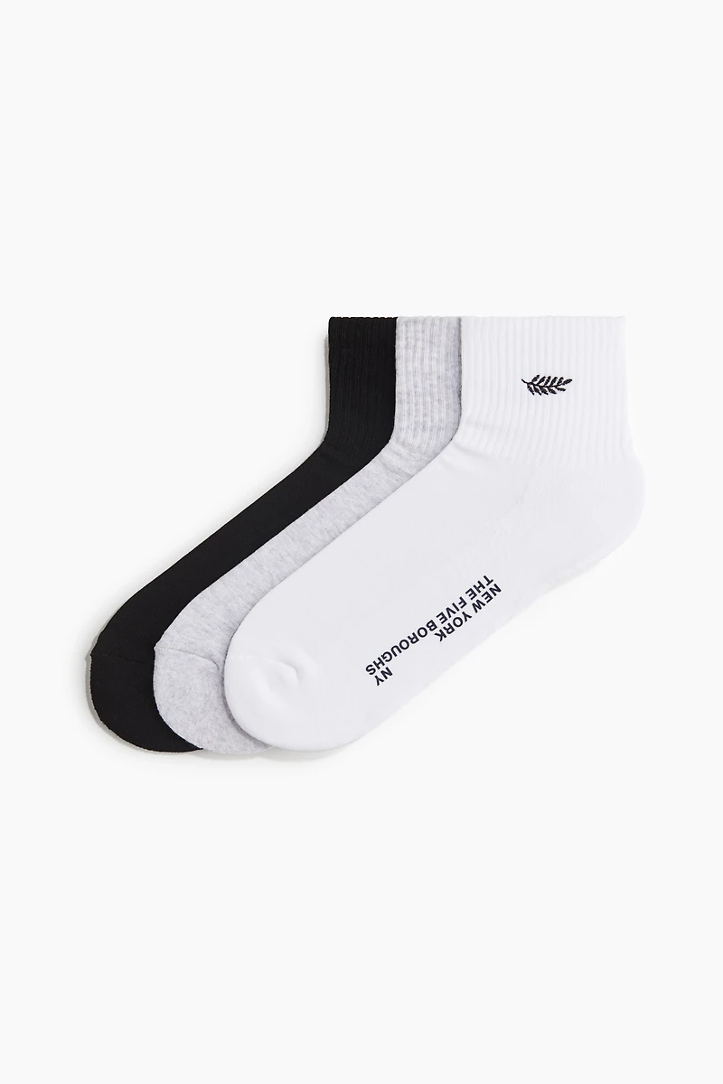 Lot de 3 paires chaussettes courtes