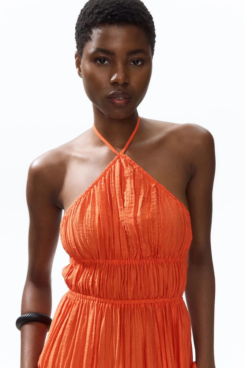 Tiered Halterneck Dress