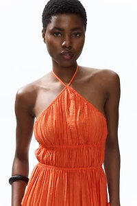 Tiered Halterneck Dress