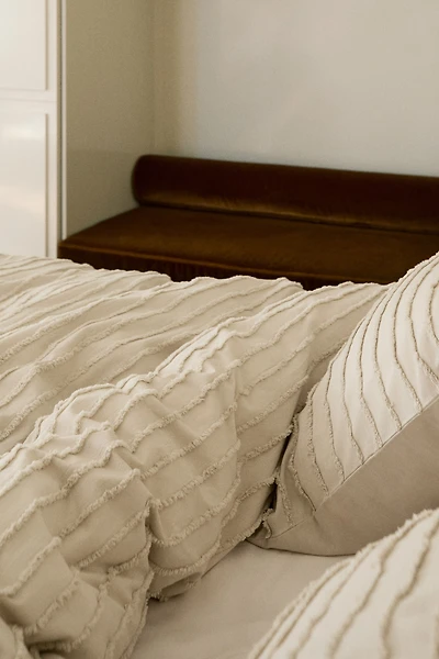 Tufted King/Queen Duvet Cover Set