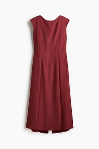 Defined-Waist Sleeveless Dress