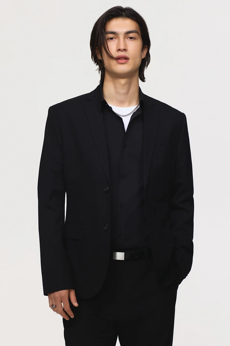 Slim-Fit Single-Breasted Jacket