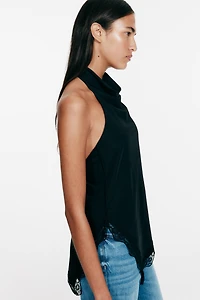 Haut dos nu avec dentelle