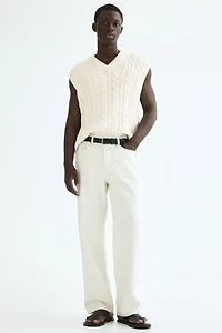 Relaxed-Fit Cotton Sweater Vest