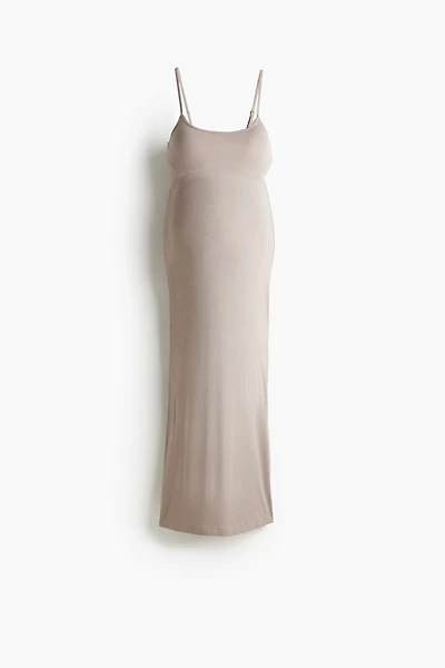 MAMA Longue robe côtelée