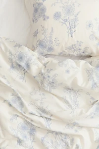 Cotton Sateen Twin Duvet Cover Set