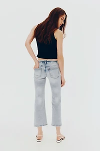 Flared Low Ankle Jeans