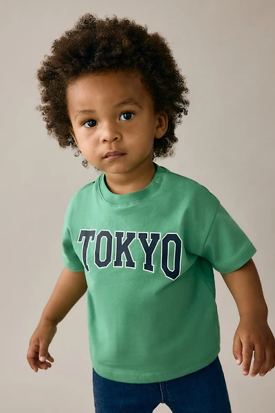 T-shirt en coton imprimé